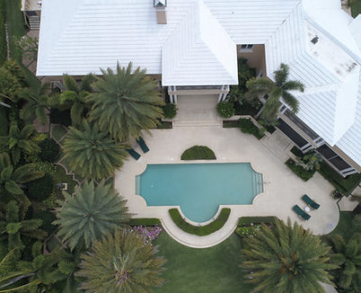 Aerial View of an Estate Home