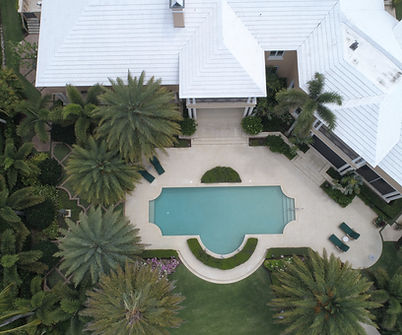 Aerial View of an Estate Home