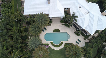 Aerial View of an Estate Home