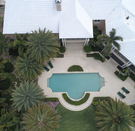 Aerial View of an Estate Home