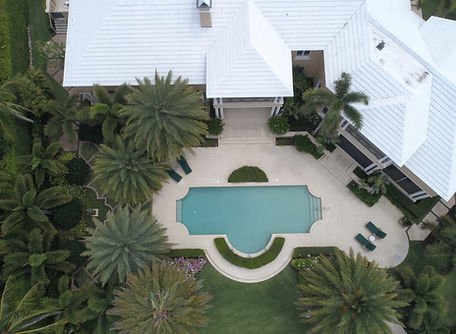 Aerial View of an Estate Home