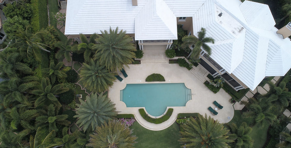 Aerial View of an Estate Home