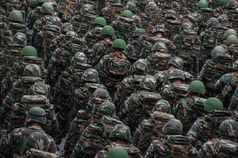 Army Soldiers At Parade