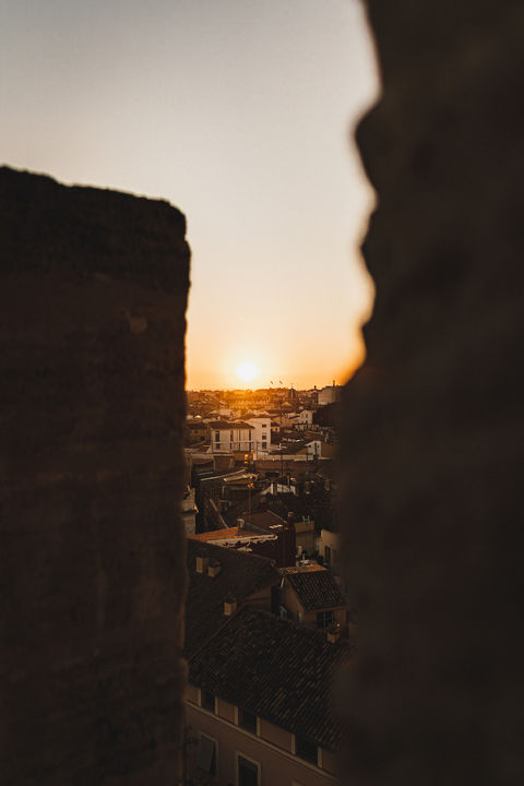 Sonnenuntergang in València, Spanien