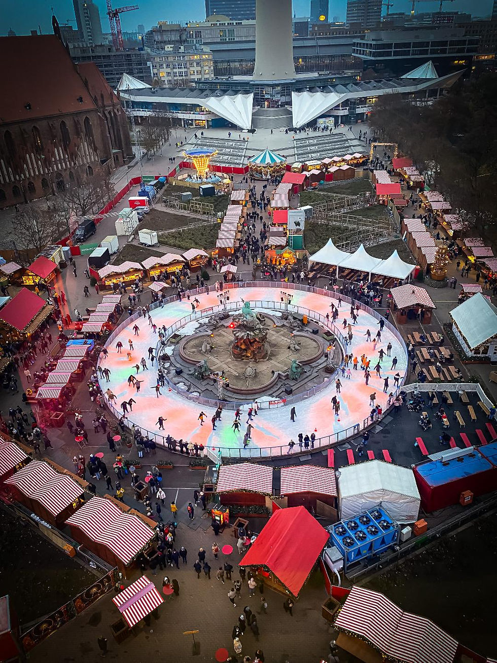 Christmas market at Alexanderplatz