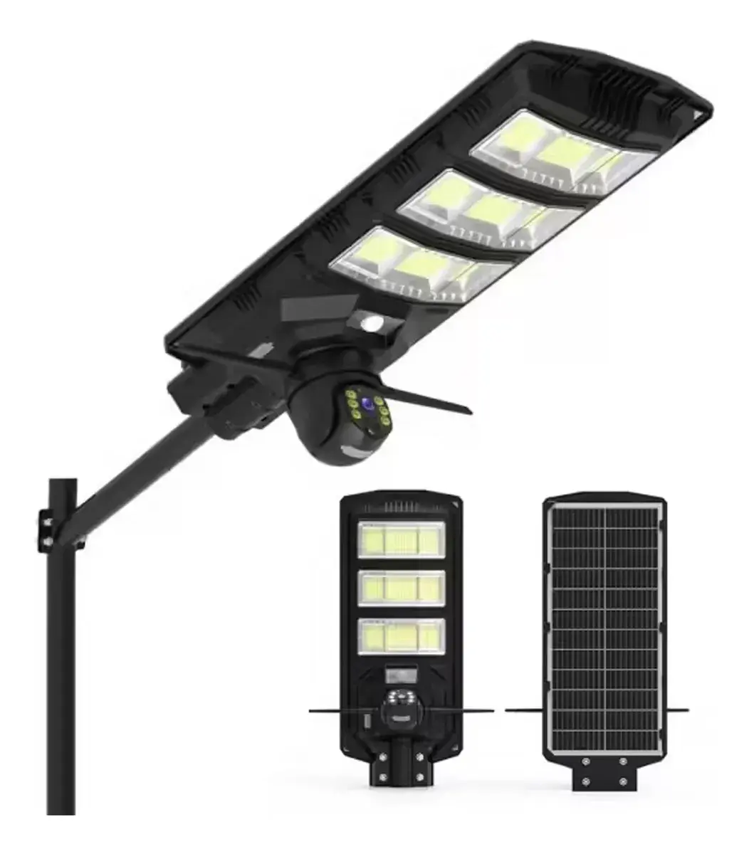 Luminária Câmera Solar 450 W HD Wifi IP65 com Sensor de Presença