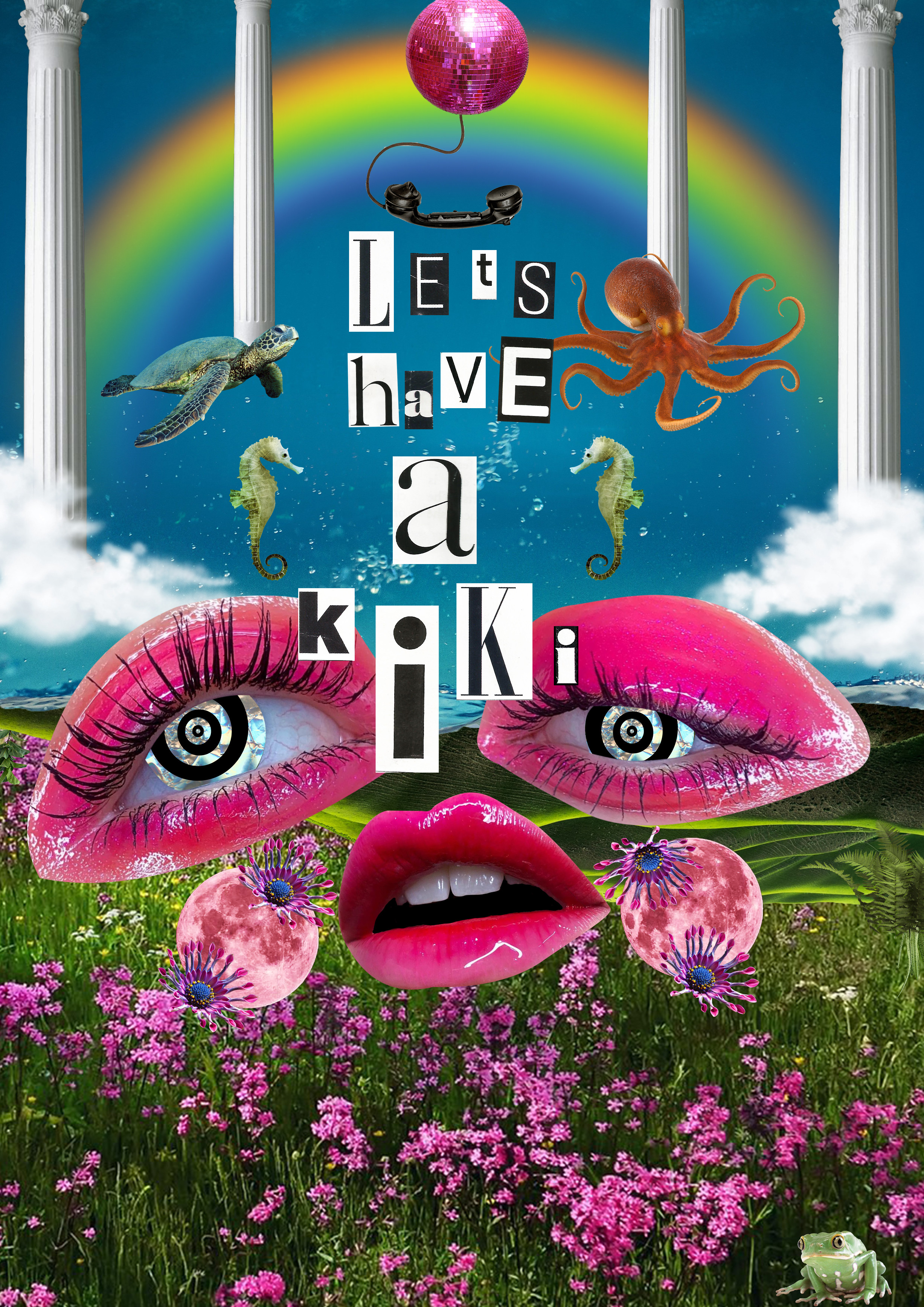 'Let's Have a Kiki' - Print