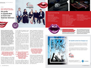 "Die große A-cappella-Welt zu Gast in der Stadt der Stimmen" (stadtland magazin Vorbericht)