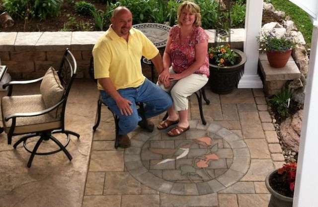 Hummingbird paver kit, paver kit, custom inlay 