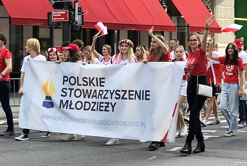 Polish Youth Association and Members at the Pulaski Day Parade