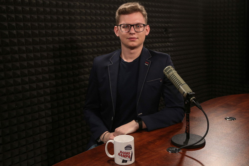 Jakub J. Staniewski, President of the Polish Youth Association at Radio RAMPA Interview