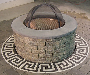 PAVERART Firepit rings add flair to basic firepits