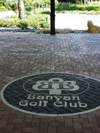 banyan golf club paver logo