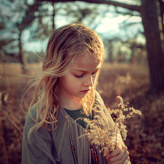 portrait of a girl in a park