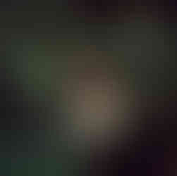 Crochet doll outdoor photoshoot in orchard during fruit picking