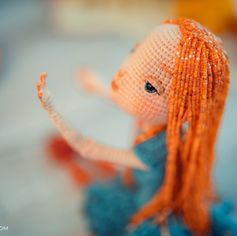 Beaded hair for a doll | Pattern