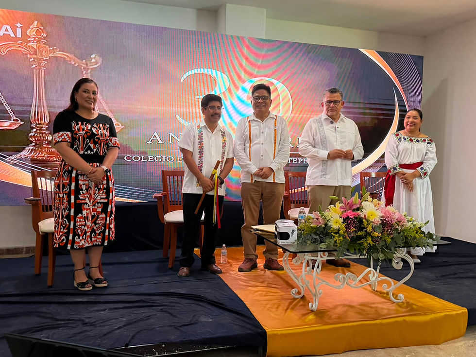 Colegio de Abogados de Tuxtepec celebra 30 años; Litigio Estratégico Indígena participa en la conmemoración