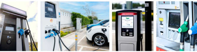 Touchscreens for EV Charging & Fuel Stations : EV Charge Display