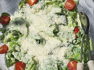 "Caesar's Salad" ohne Eigelb und Sardellen