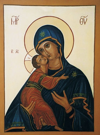 icon of Mary and Jesus child