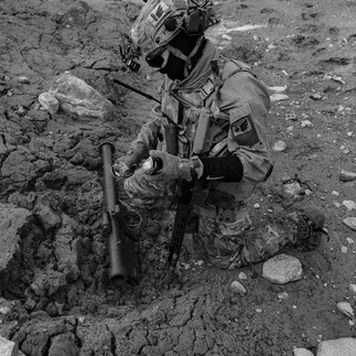 Team member prepares to destroy a surface to air missile at Blackline Simulations