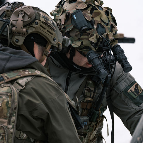 Airsofters with NODs and gear conduct planning