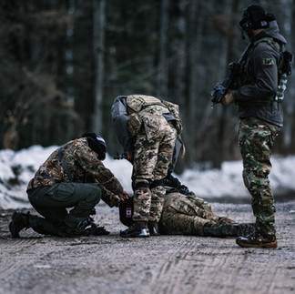 Checking disabled enemy forces for intelligence