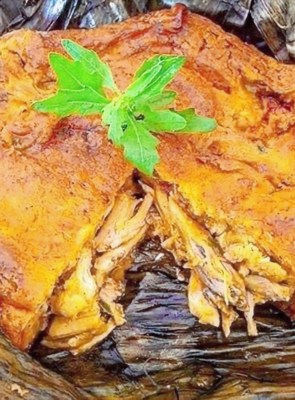 Traditional Yucatecan pib, a dish prepared for Janal Pixán