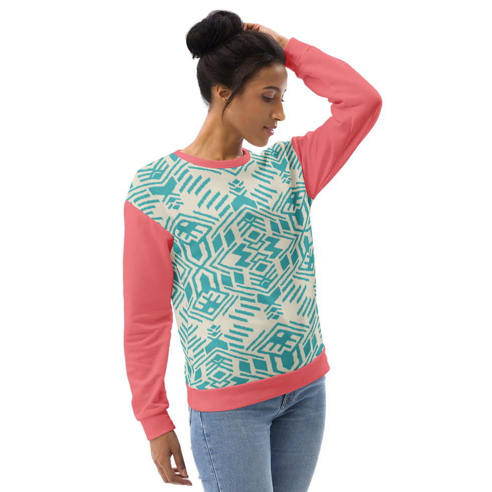 Thumbnail: Blue Pink Unisex Sweatshirt