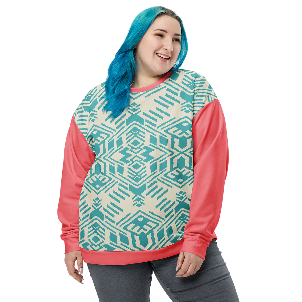 Thumbnail: Blue Pink Unisex Sweatshirt