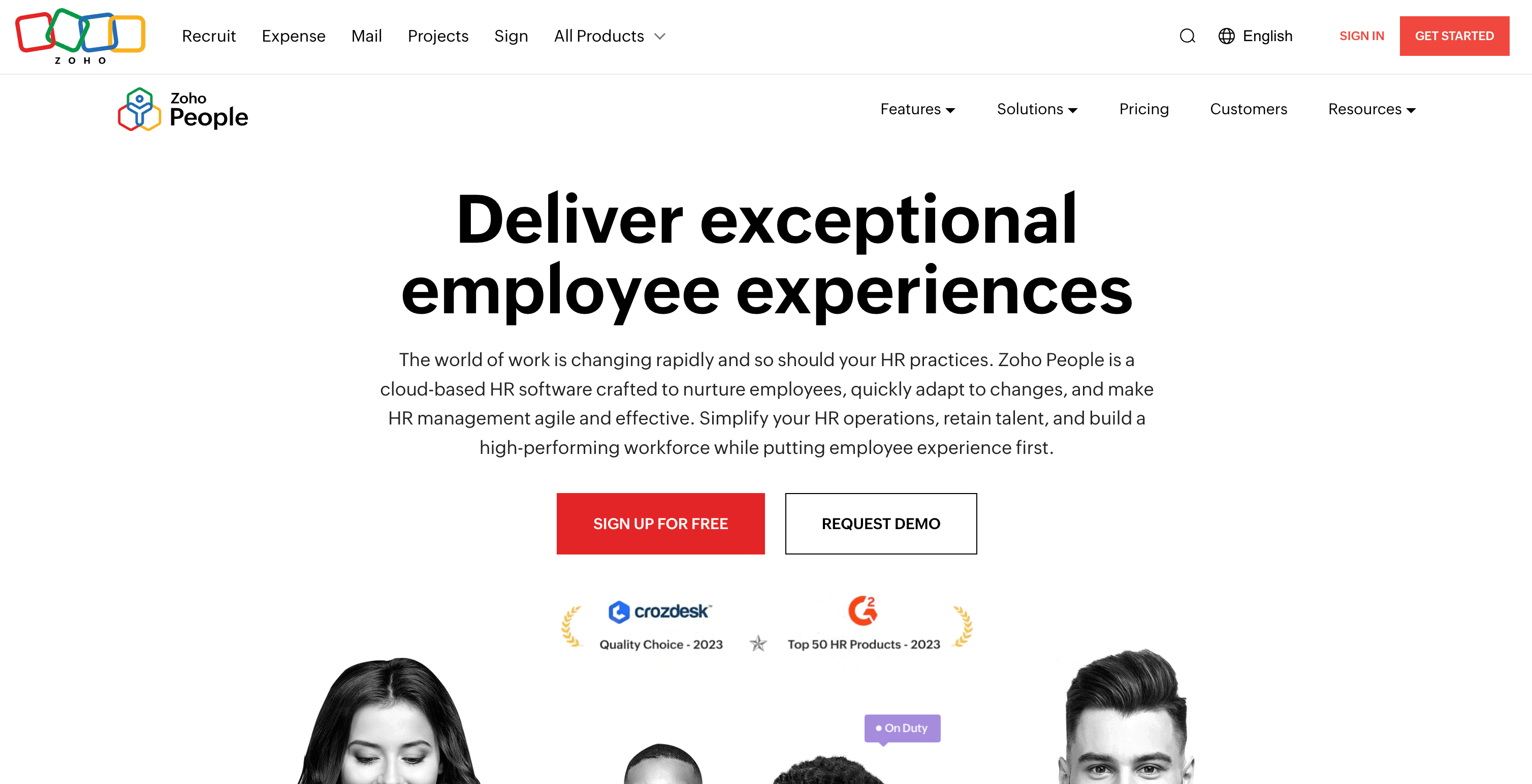 Zoho People review