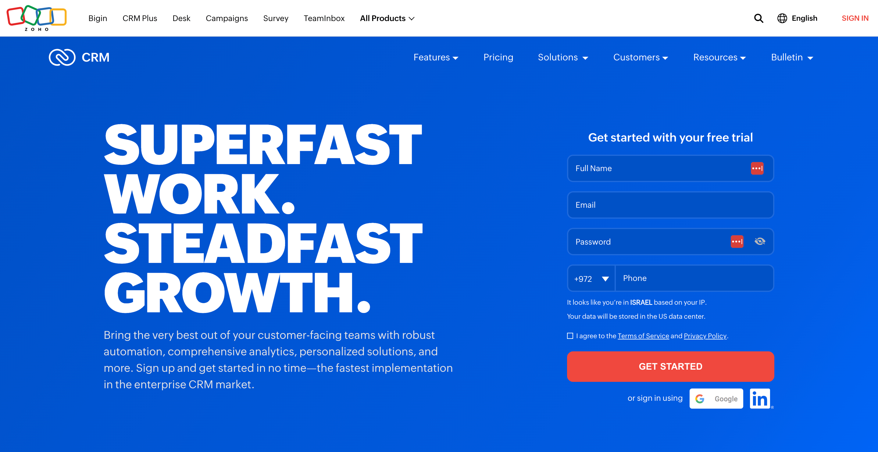 Zoho CRM review