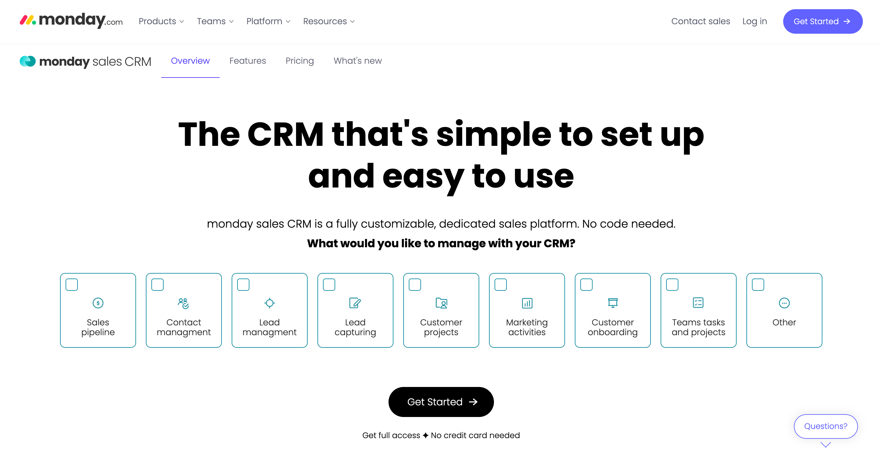 monday Sales CRM review