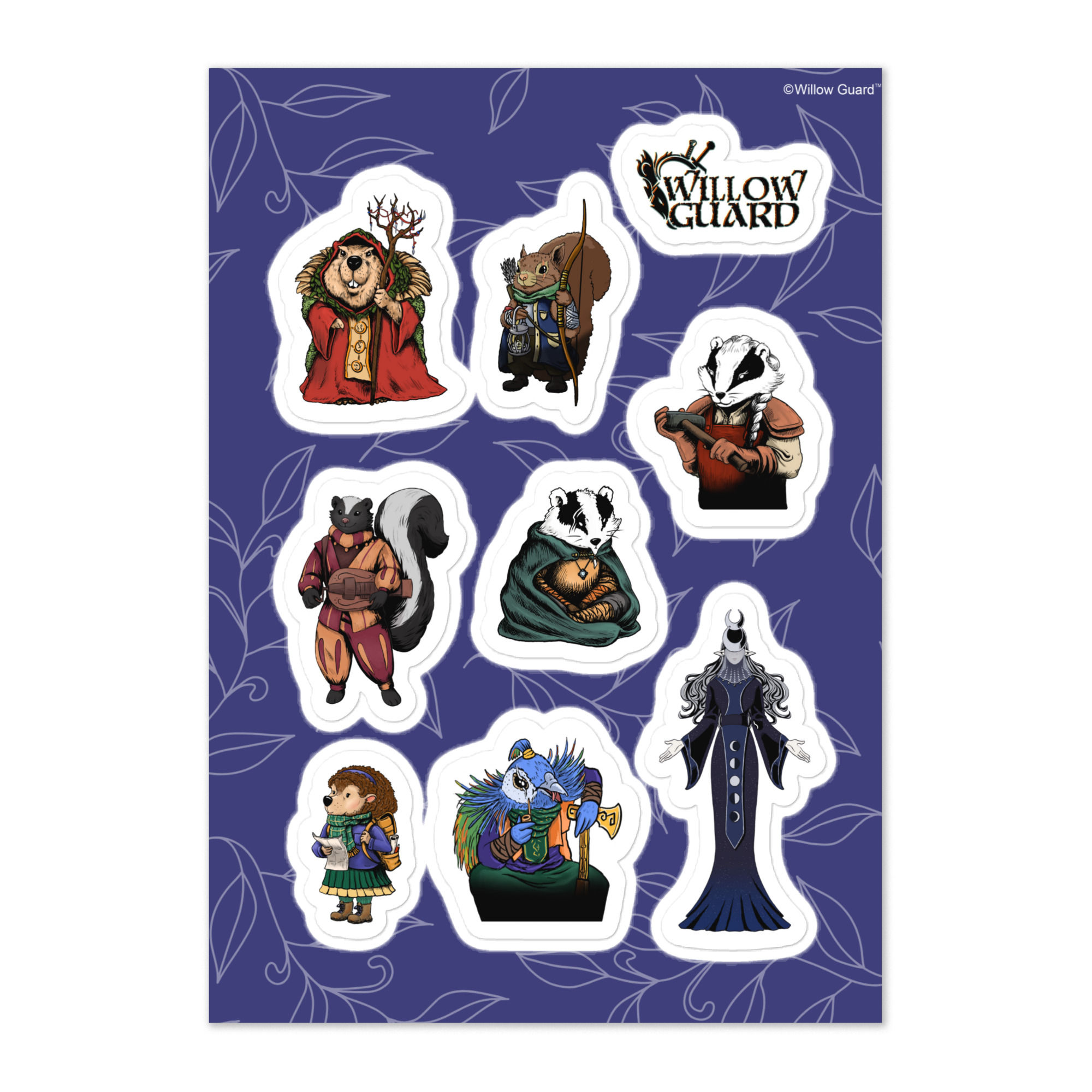 Willow Guard -  Sticker sheet