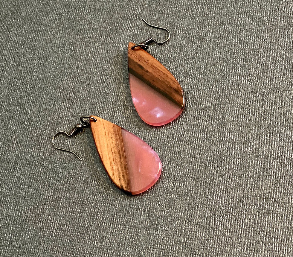 Macassar Ebony /Northern Lights Teardrops