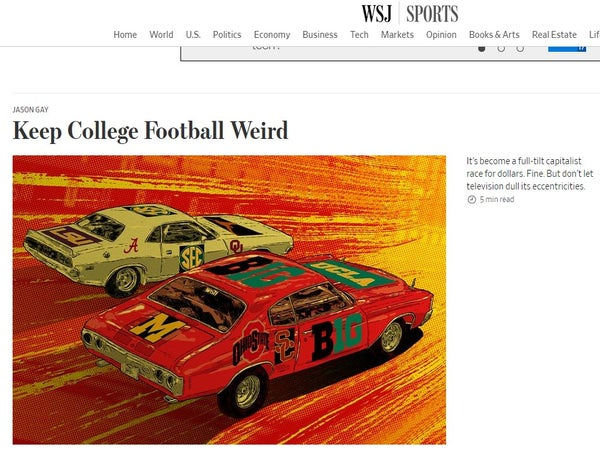 From the WSJ today… | Wildwestsports.com