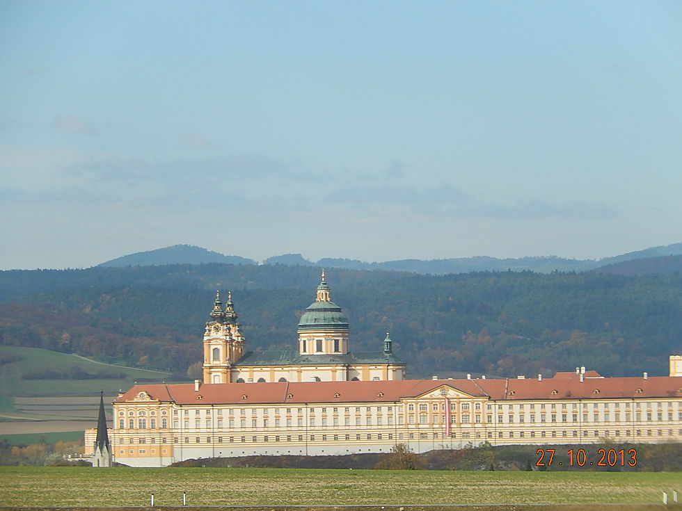 Abadia de Melk, na estrada de Viena para Salzburg.