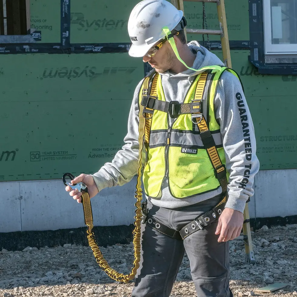 Thumbnail: DEWALT 6 ft. (1.8m) Single Leg Lanyard, Steel Snap hooks on both ends