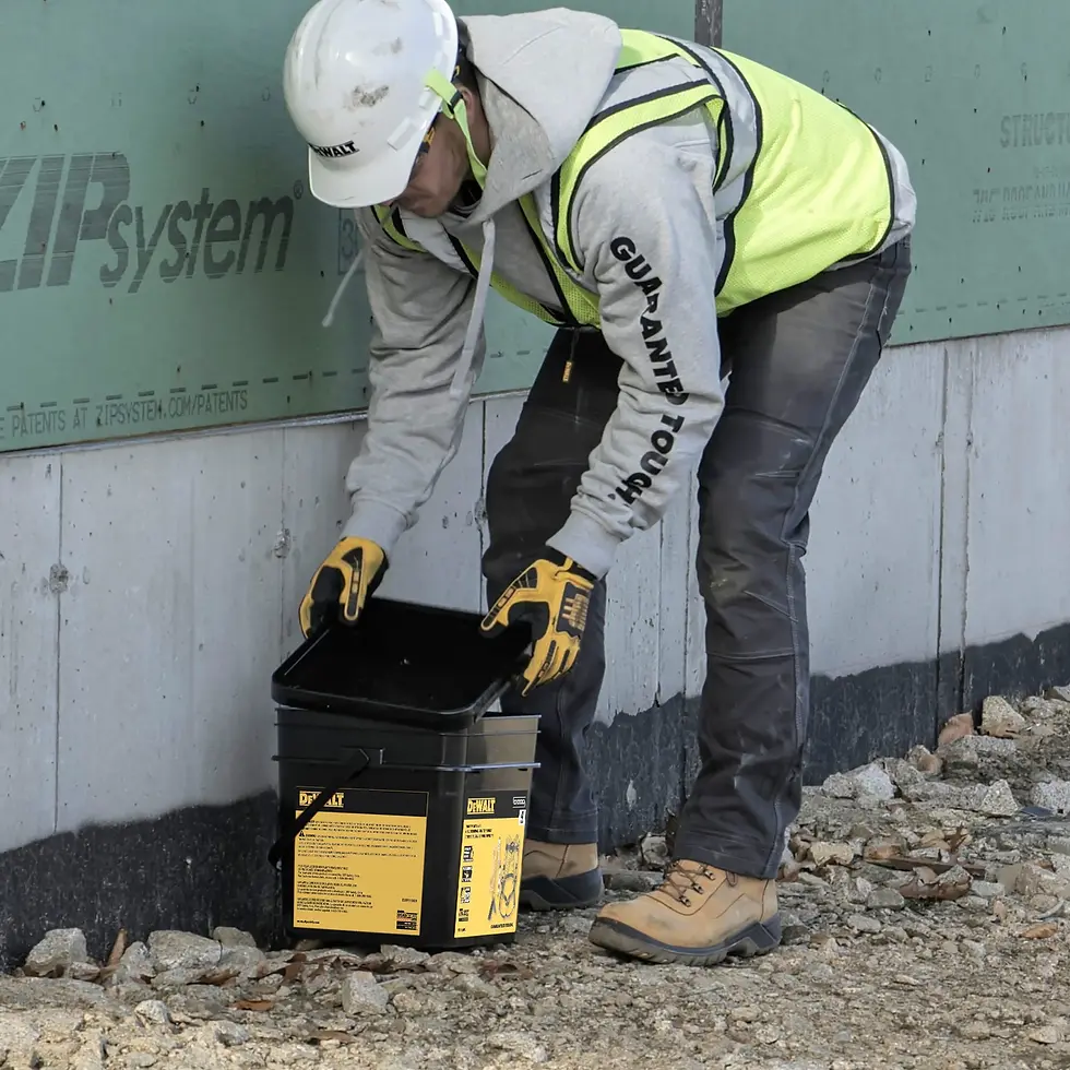 Thumbnail: DEWALT Rooftop Safety Kit - D1000 harness  PT Legs, 50' vertical lifeline w/rope