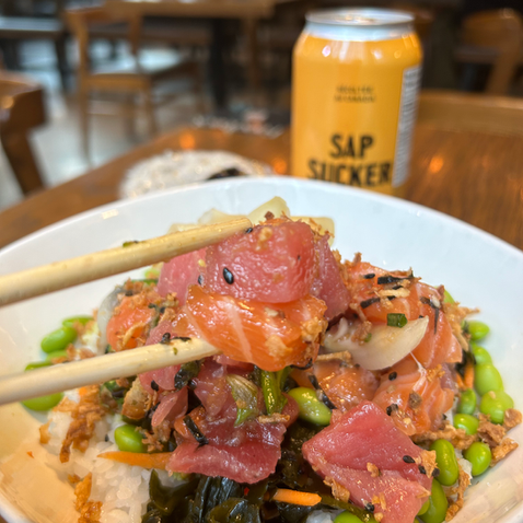 Best fresh ahi and salmon poke