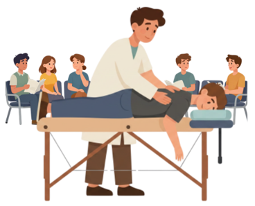 chiropractic doctor at full capacity