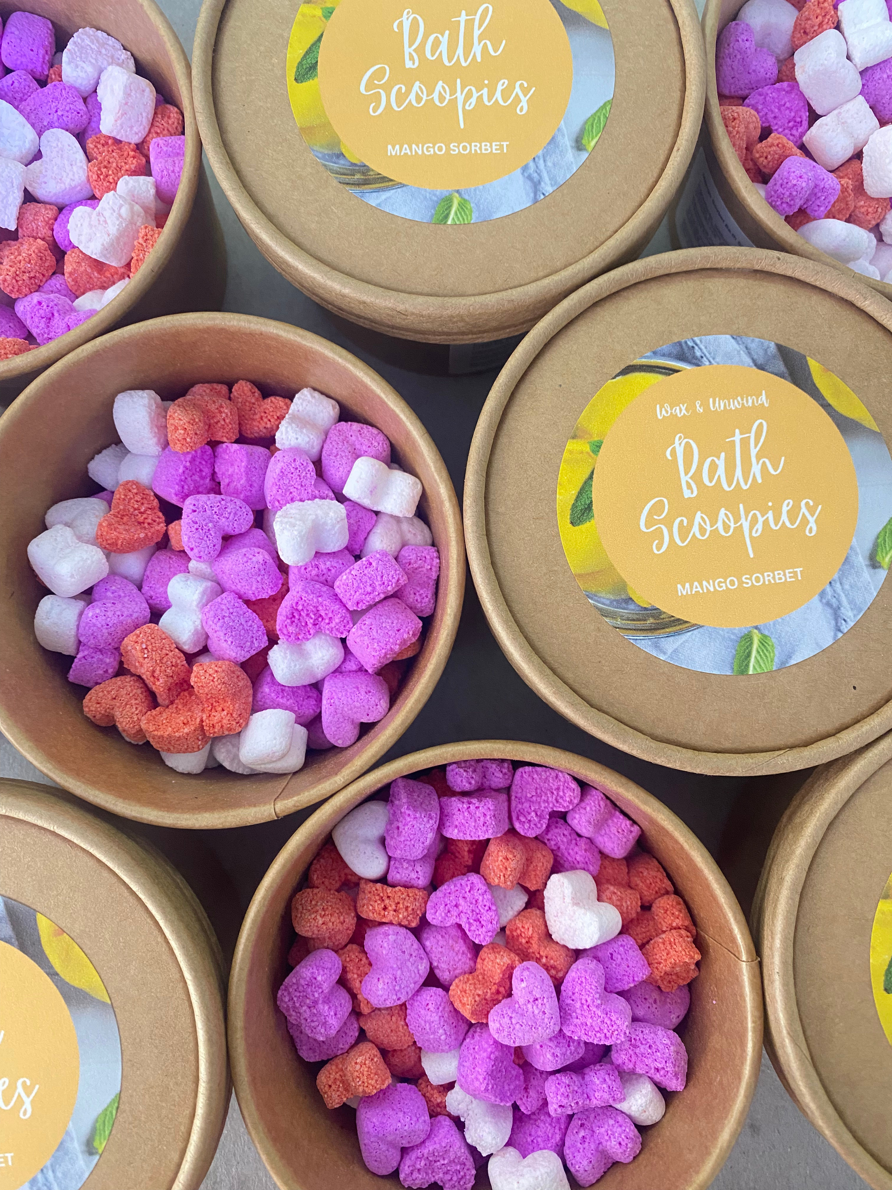 Mango Sorbet Heart Scoopies (Bath)