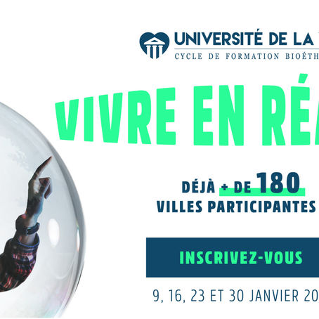 Université de la vie 2023 : Vivre en réalité, 9, 16,23,30 janvier