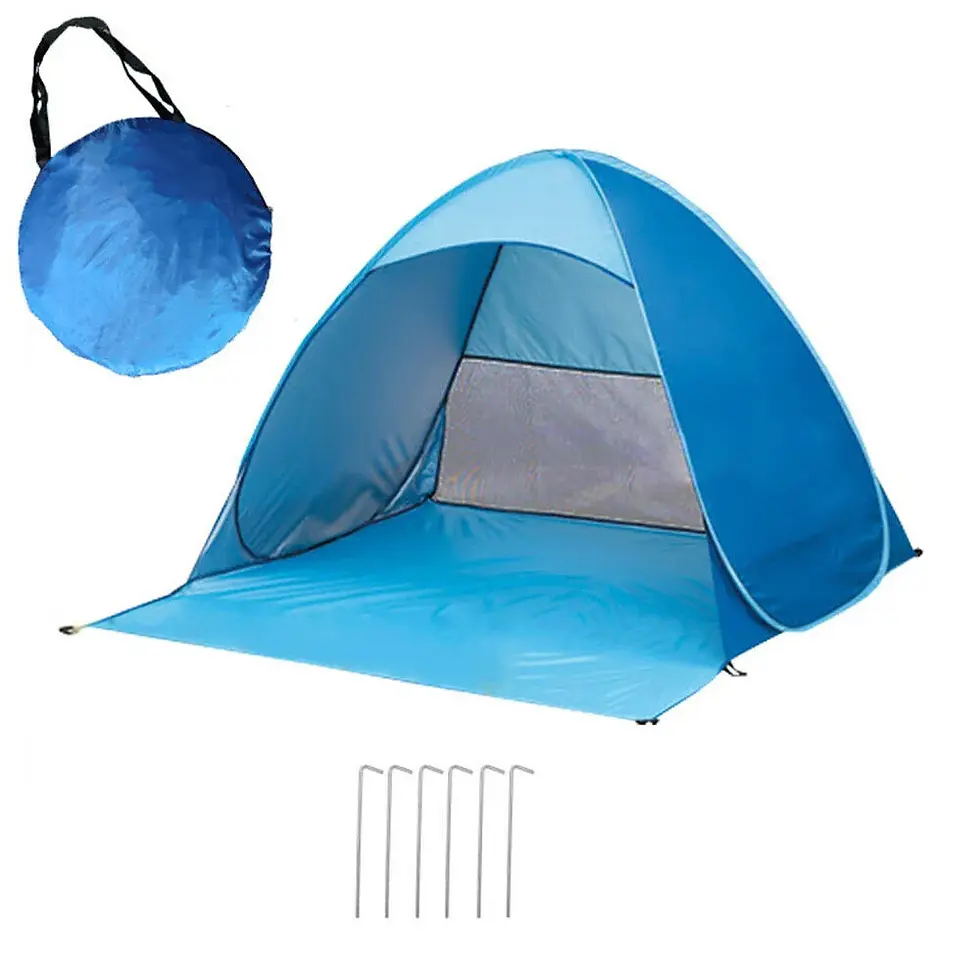 BE0234 Beach Tent in Bag 150x165x110cm Green and Blue