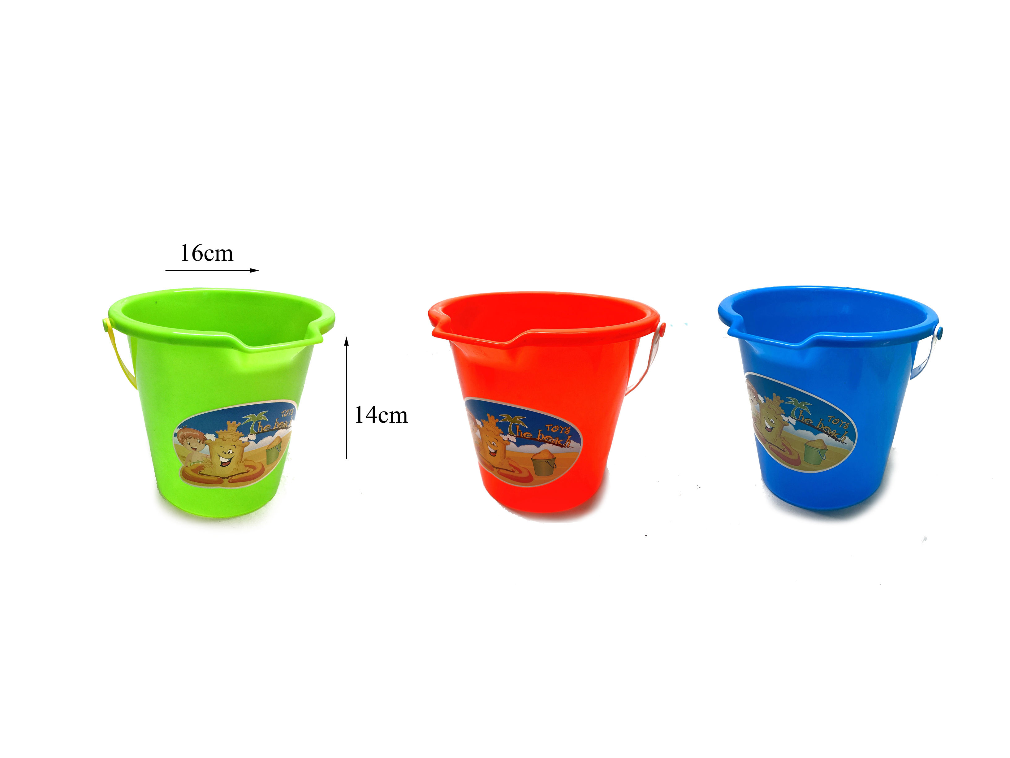 BE0052-1 The Beach Bucket Single ASST