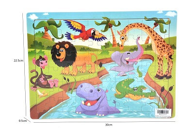 Thumbnail: BA0380 60 PCE Puzzle ASST Wooden