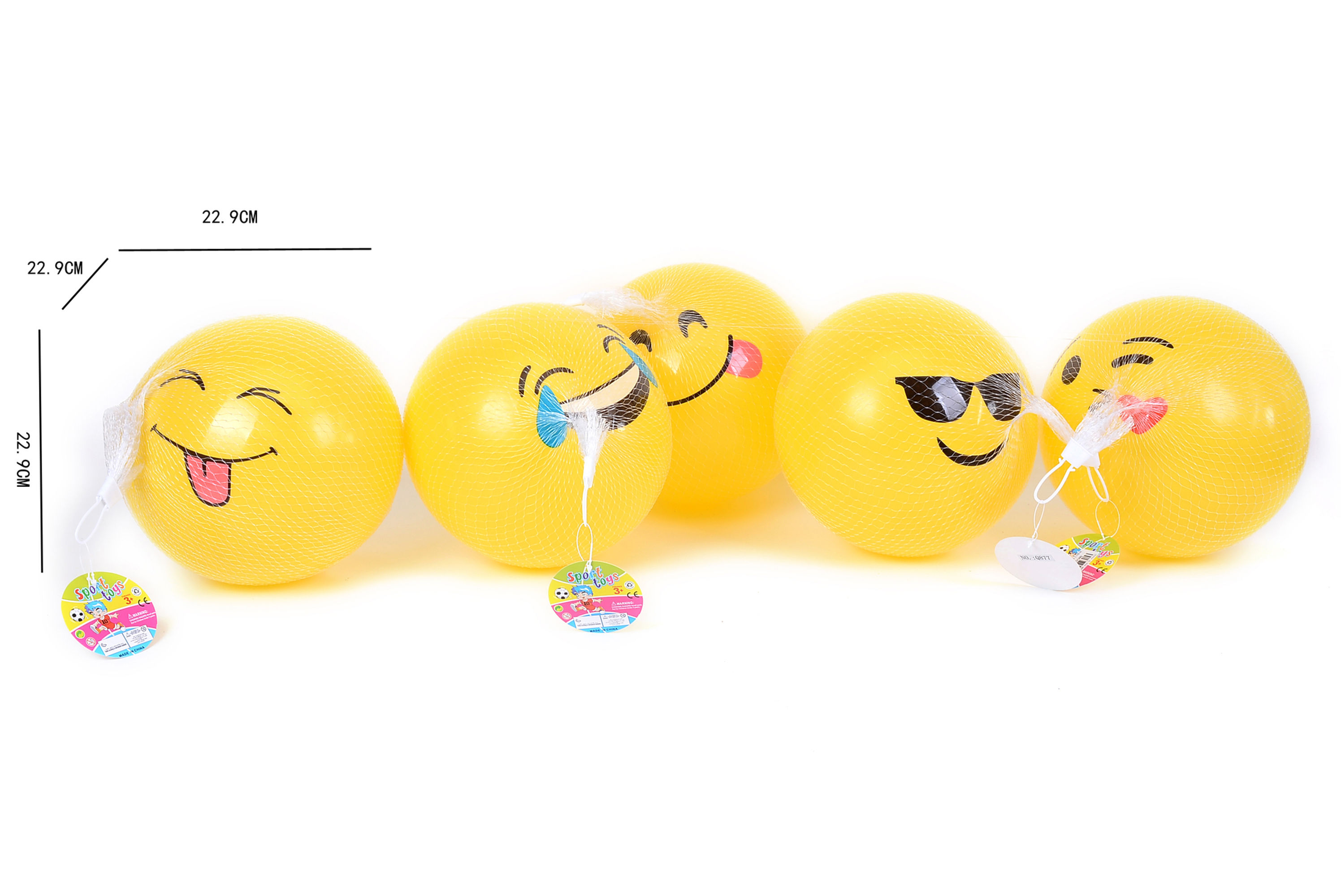 BE0045 9" Balls-36 ASST Styles 12/Bag