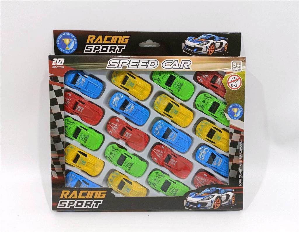 CA0939 Bxd Slided Racing Cars 20 Pcs 28x2x23cm