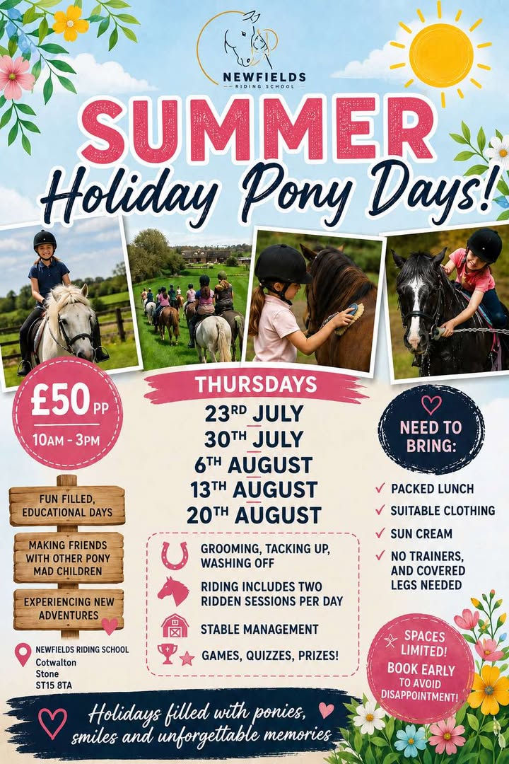 Newfields Summer Holiday Pony Days