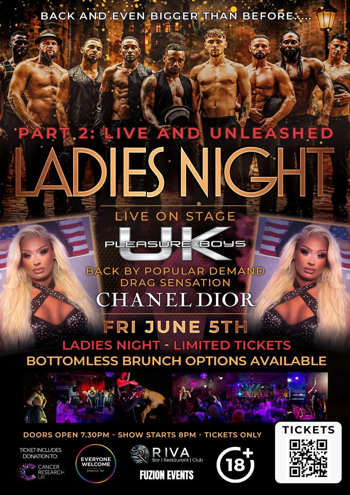 Back By Demand: Live & Unfiltered, Ladies Night Special at Riva